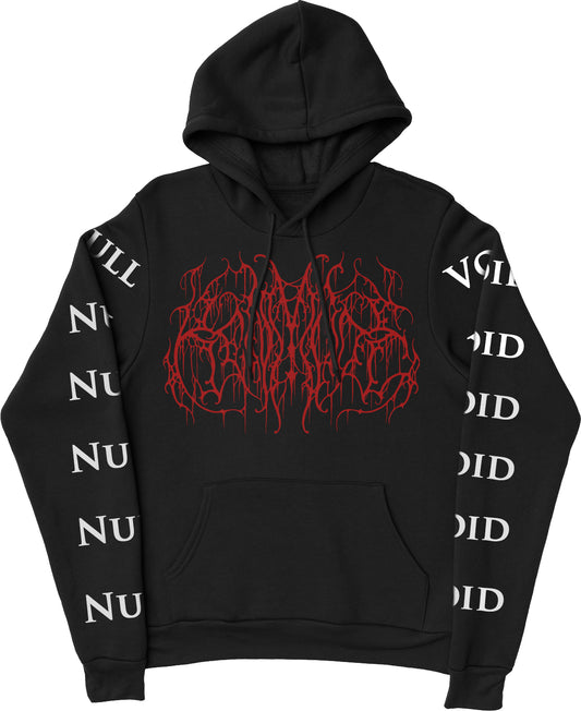 NULL/VOID extreme metal hoodie