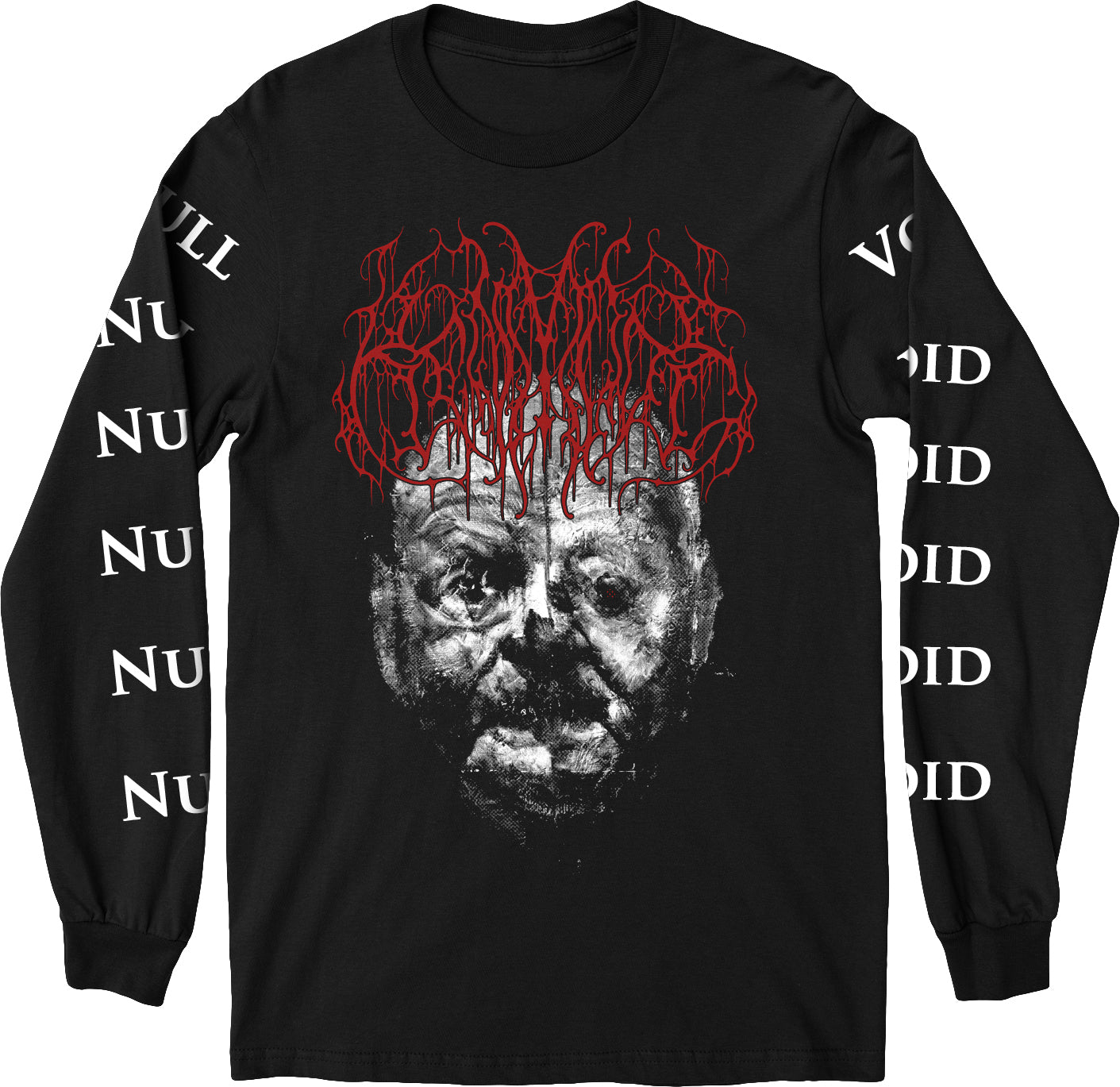 NULL/VOID extreme metal hoodie + longsleeve combo